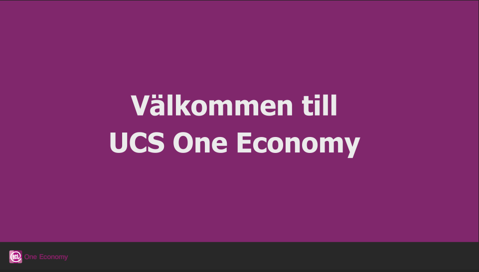Välkommen till UCS One Economy