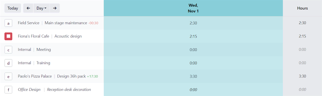 timesheet