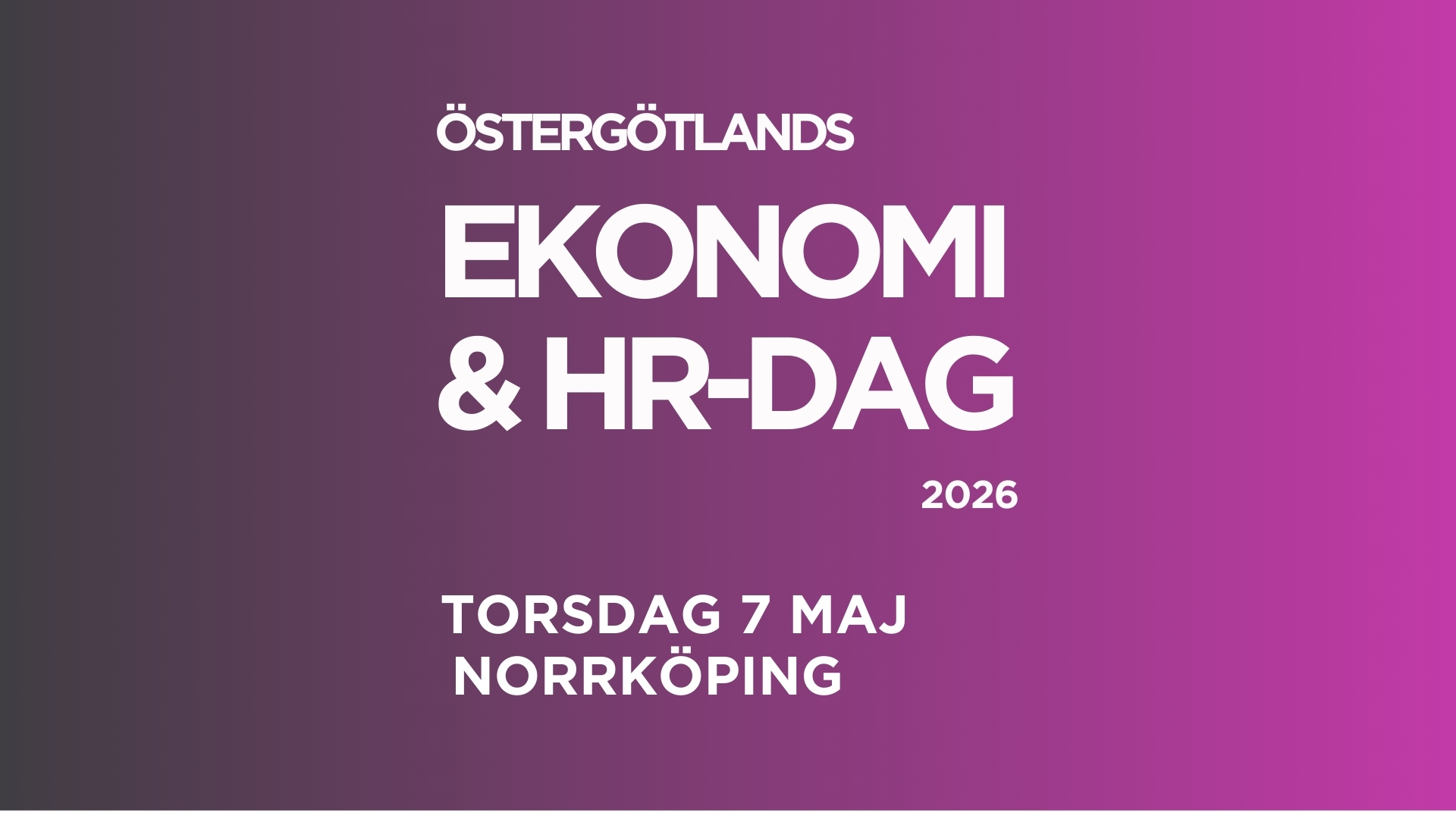 Ekonomi & HR-dagen 2026