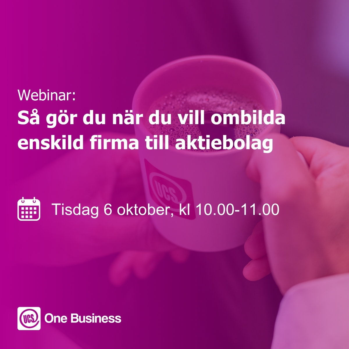 Webinar: ombilda enskild firma till aktiebolag